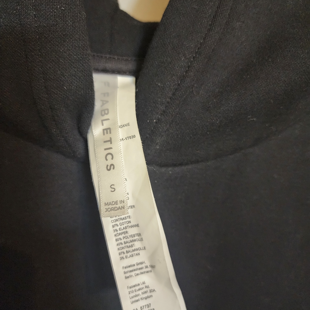 Fabletics Black Hooded Pullover - Picture 3 of 7
